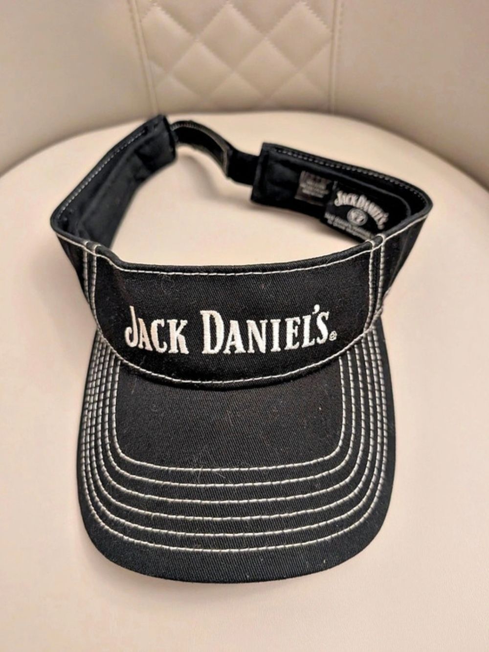 Jack Daniel's Black & White Visor Hat